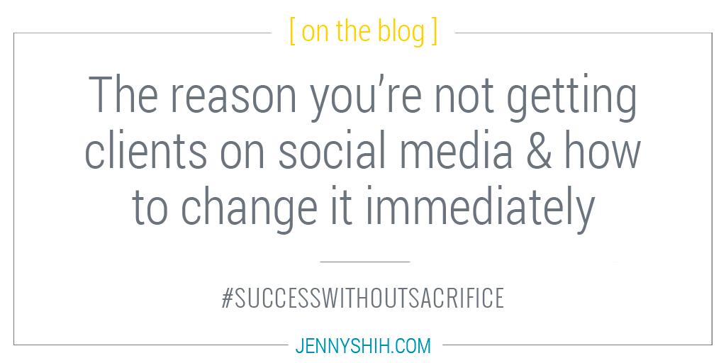 The Single Most Important Reason You’re Not Getting Clients on Social Media